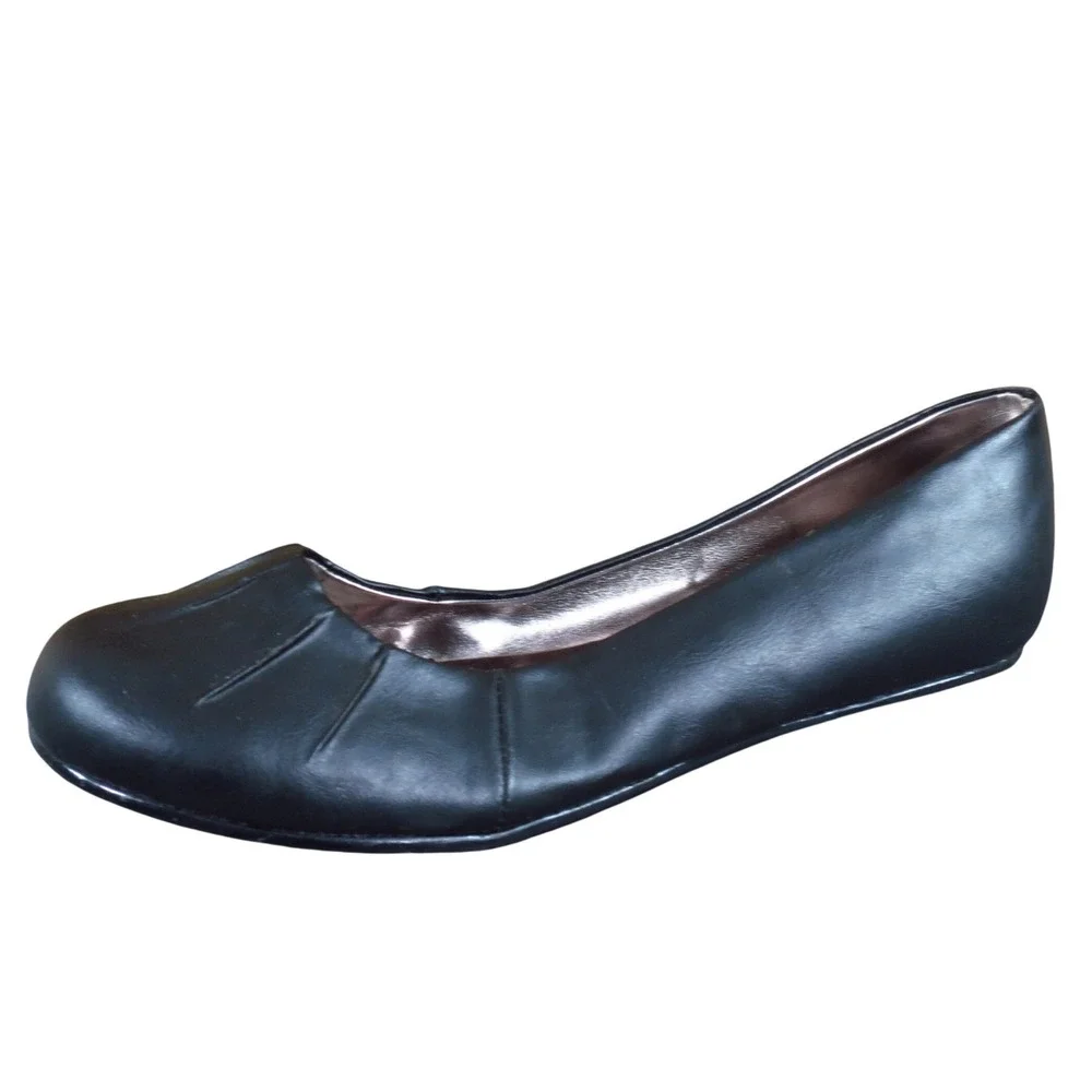 Jessica Simpson Deedra Girls Flats Size 4 Dress Casual Black Synthetic Shoes‎